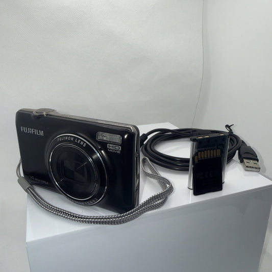 Fujifilm JX370 Digital Camera 14MP Tested Working + Charger Battery 4GB SD Card