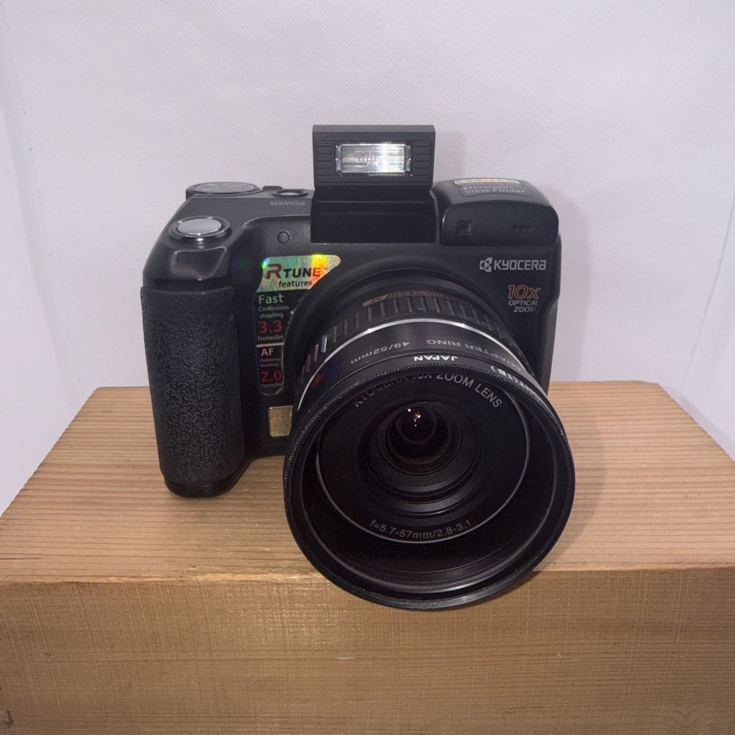 Kyocera Finecam M410R 4MP Digital Camera Tested Plus Memory 2GB SD USB Cable