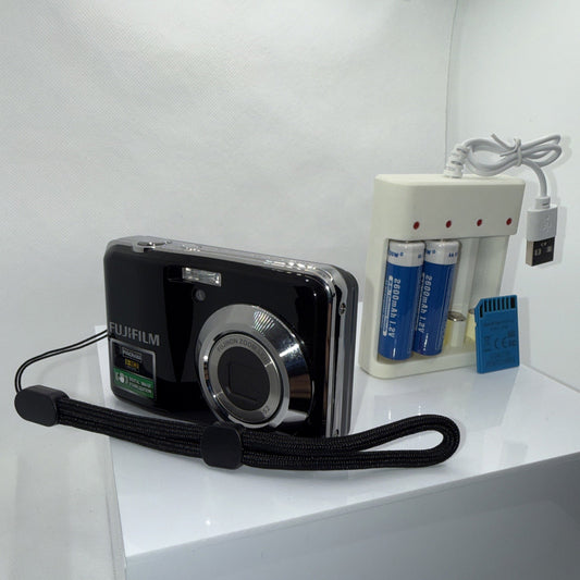 Fujifilm Finepix AV130 12MP Digital Camera Tested + Charger Batteries 4GB SD