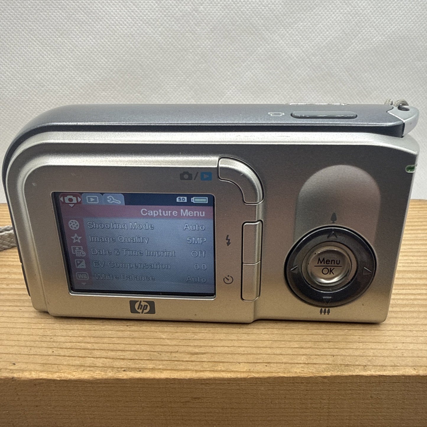 HP Photosmart E327 5MP Compact Digital Camera Tested Working + 1GB SD Retro Y2K