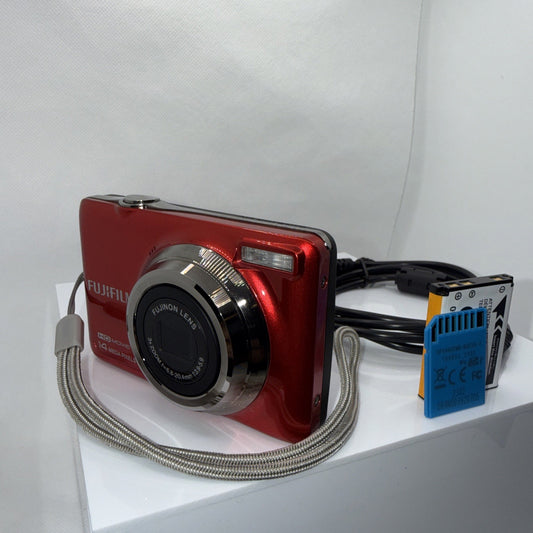 Digital Camera Fujifilm FinePix JV500 14MP Tested + Charger Battery 4GB SD
