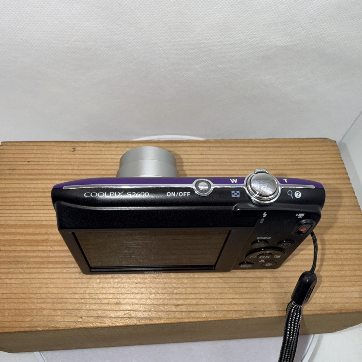 Nikon Coolpix S2600 Digital Camera Purple Tested + Charger Battery 4GB SD Card