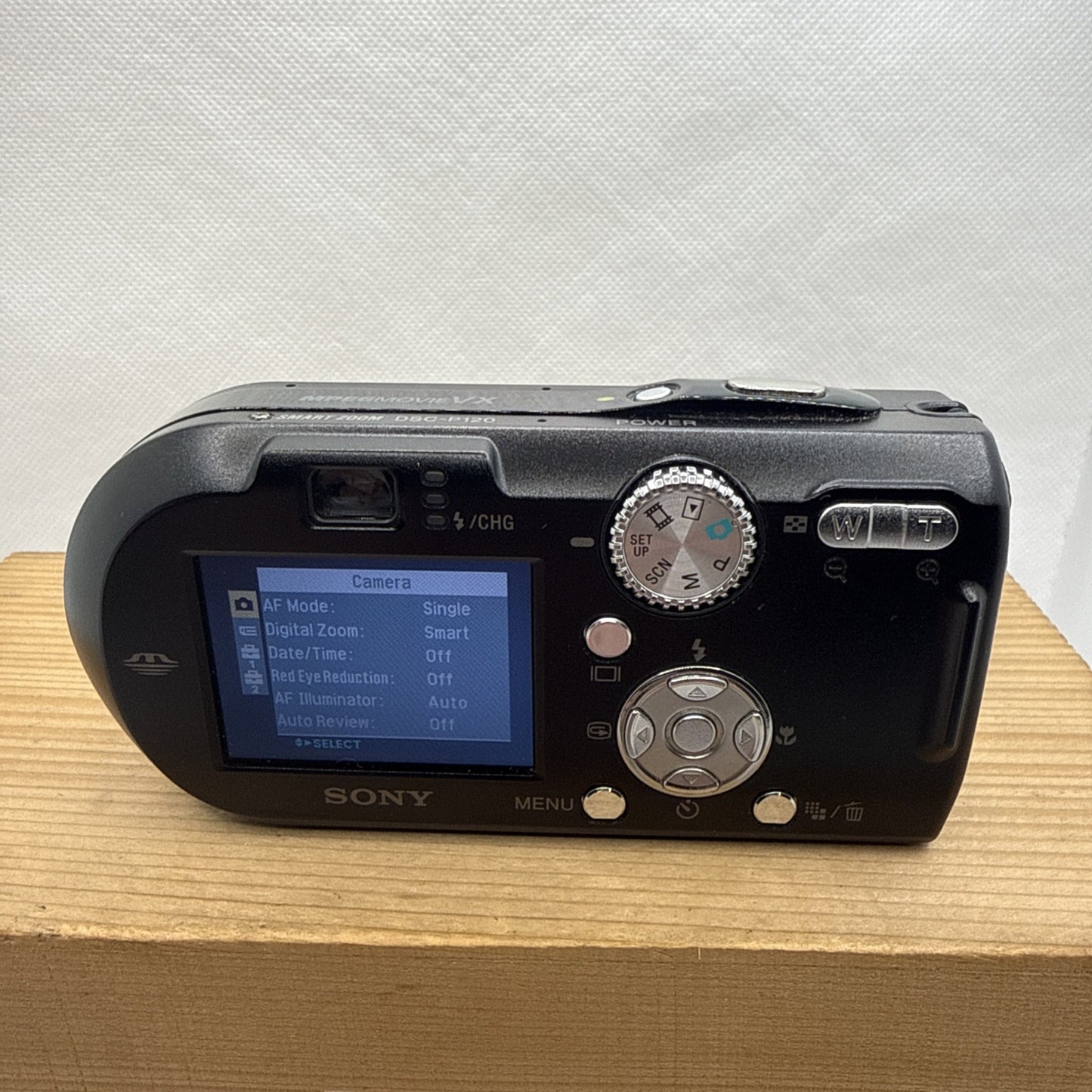 Sony Digital Camera Cybershot DSC-P120 5.1MP Tested + Charger Battery Memory