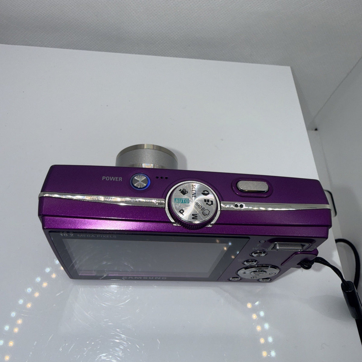 Digital Camera Samsung P1000 10.2MP Purple Tested + Charger Battery 4GB SD Case