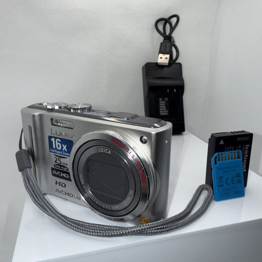 Panasonic LUMIX DMC-TZ10 12.1MP Digital Camera GPS Tested *Minor Screen Issue*