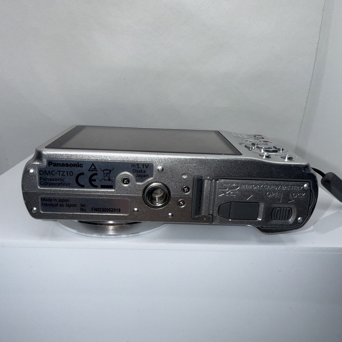 Panasonic LUMIX DMC-TZ10 12.1MP Digital Camera GPS Tested *Minor Screen Issue*