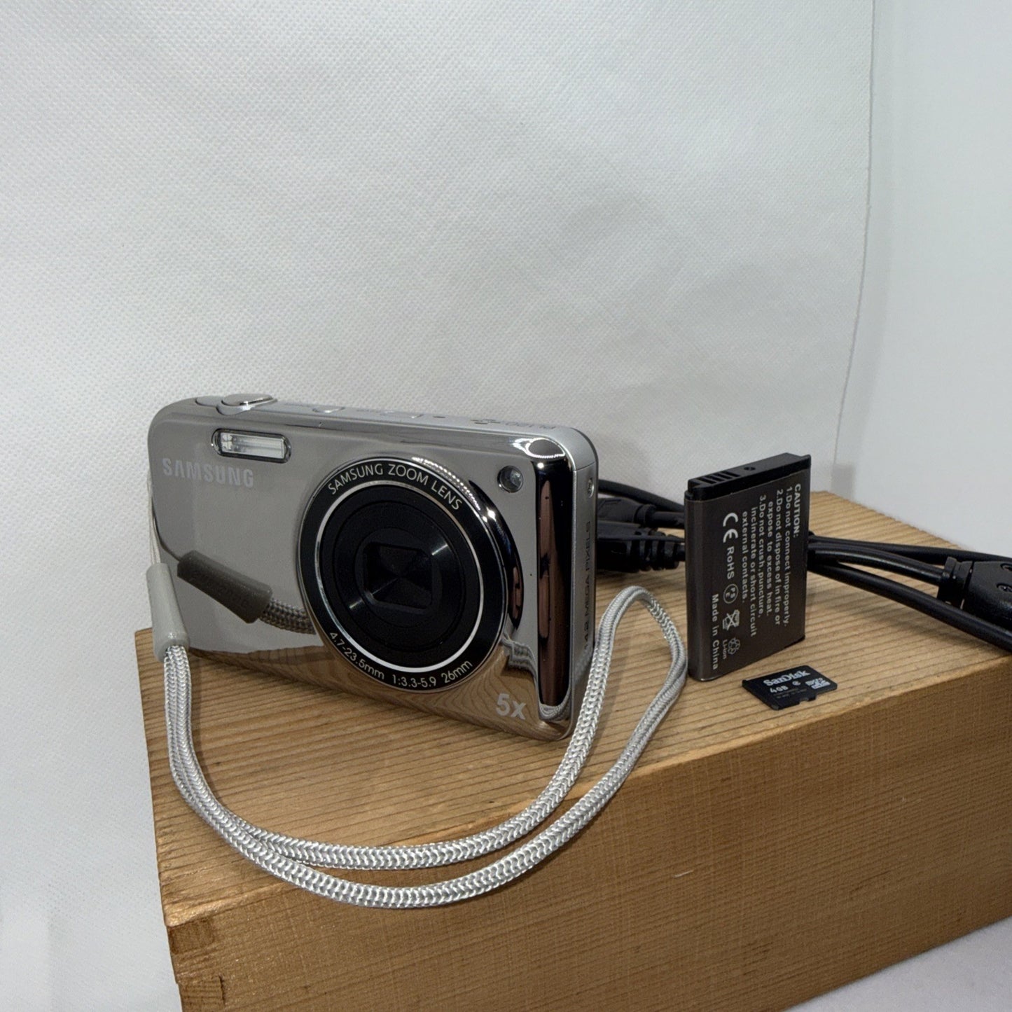 Samsung PL120 14.2MP Digital Camera Silver 5x Zoom Boxed Tested Working