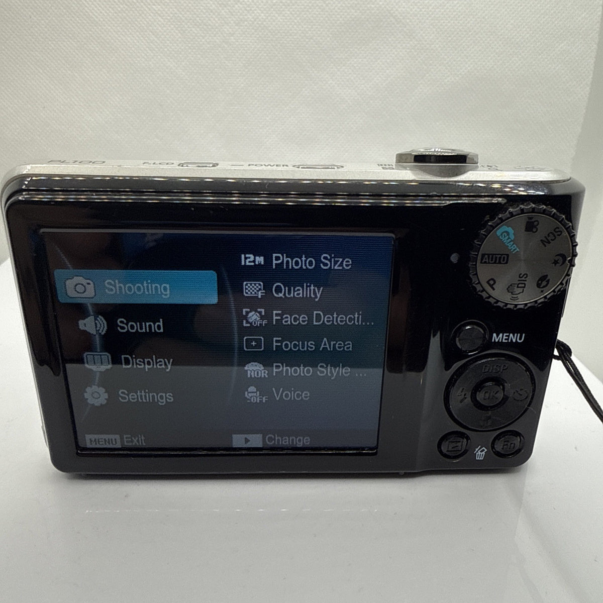 Samsung PL100 12.2MP Selfie Screen Digital Camera Tested + Charger Battery 4GB