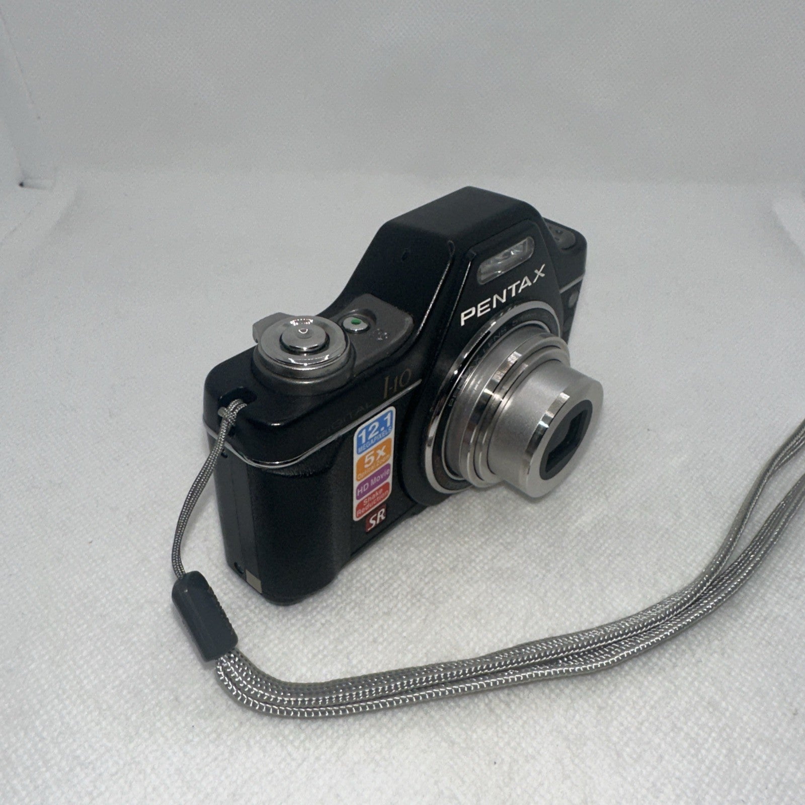 Pentax Optio I-10 12.1MP Digital Camera Tested Boxed Plus Charger Battery 4GB SD1