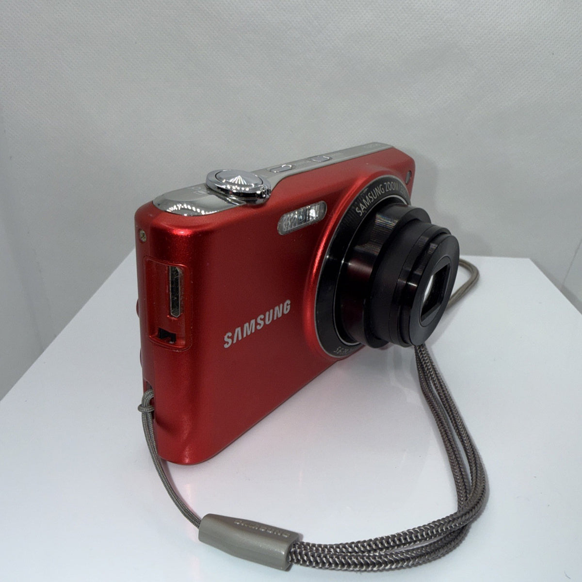 Samsung Digital Camera PL201 14.2MP Red Tested + Charger Battery 4GB SD Card