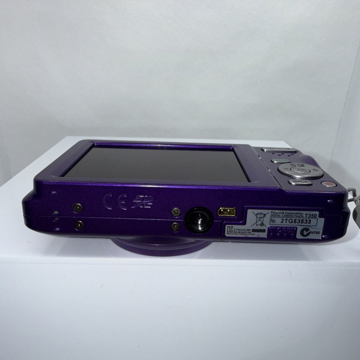 Fujifilm FinePix T350 14MP Purple Digital Camera Tested + Charger Battery 16GB