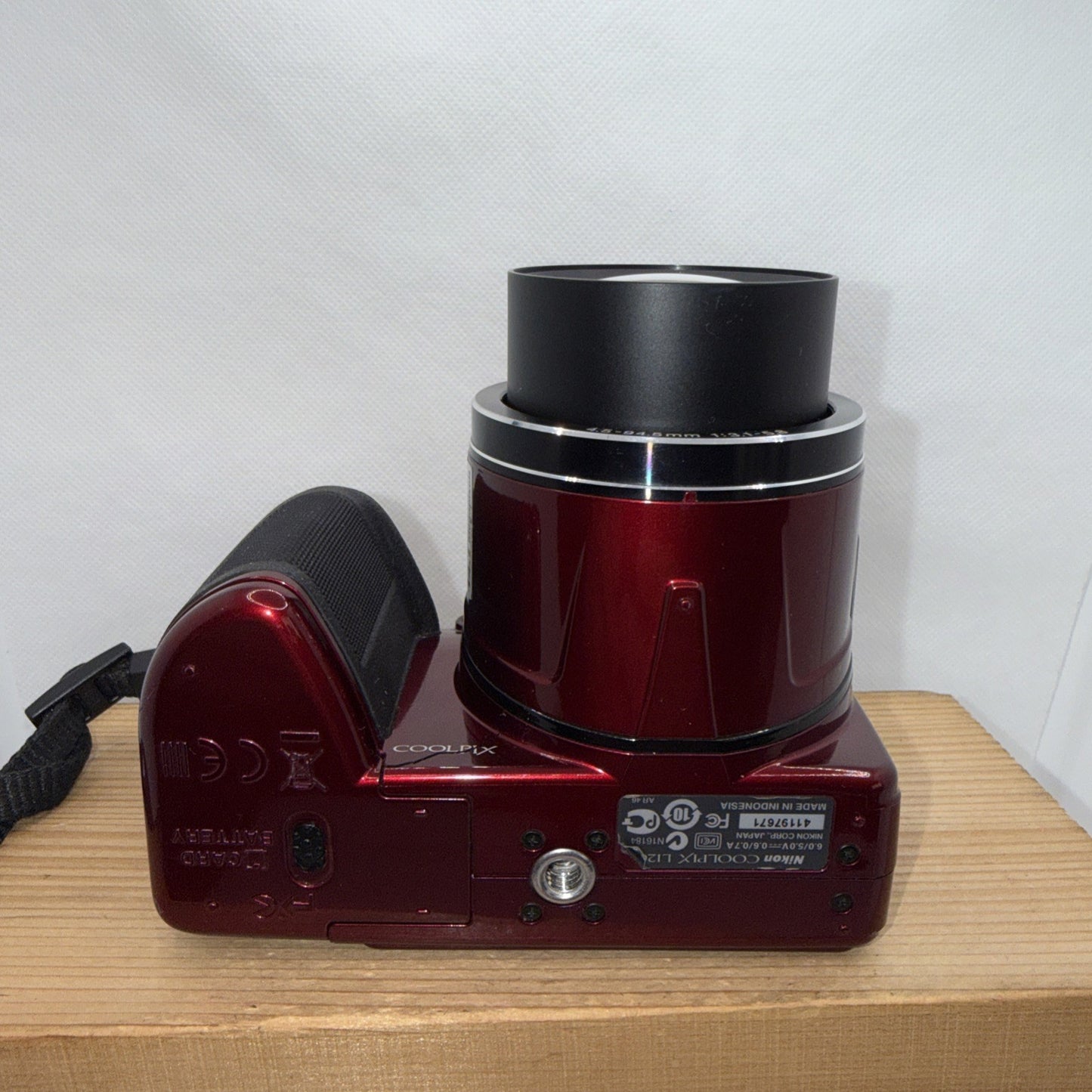 Nikon Coolpix L120 14.1MP Ruby Red Digital Bridge Camera Working + 4GB SD VGC