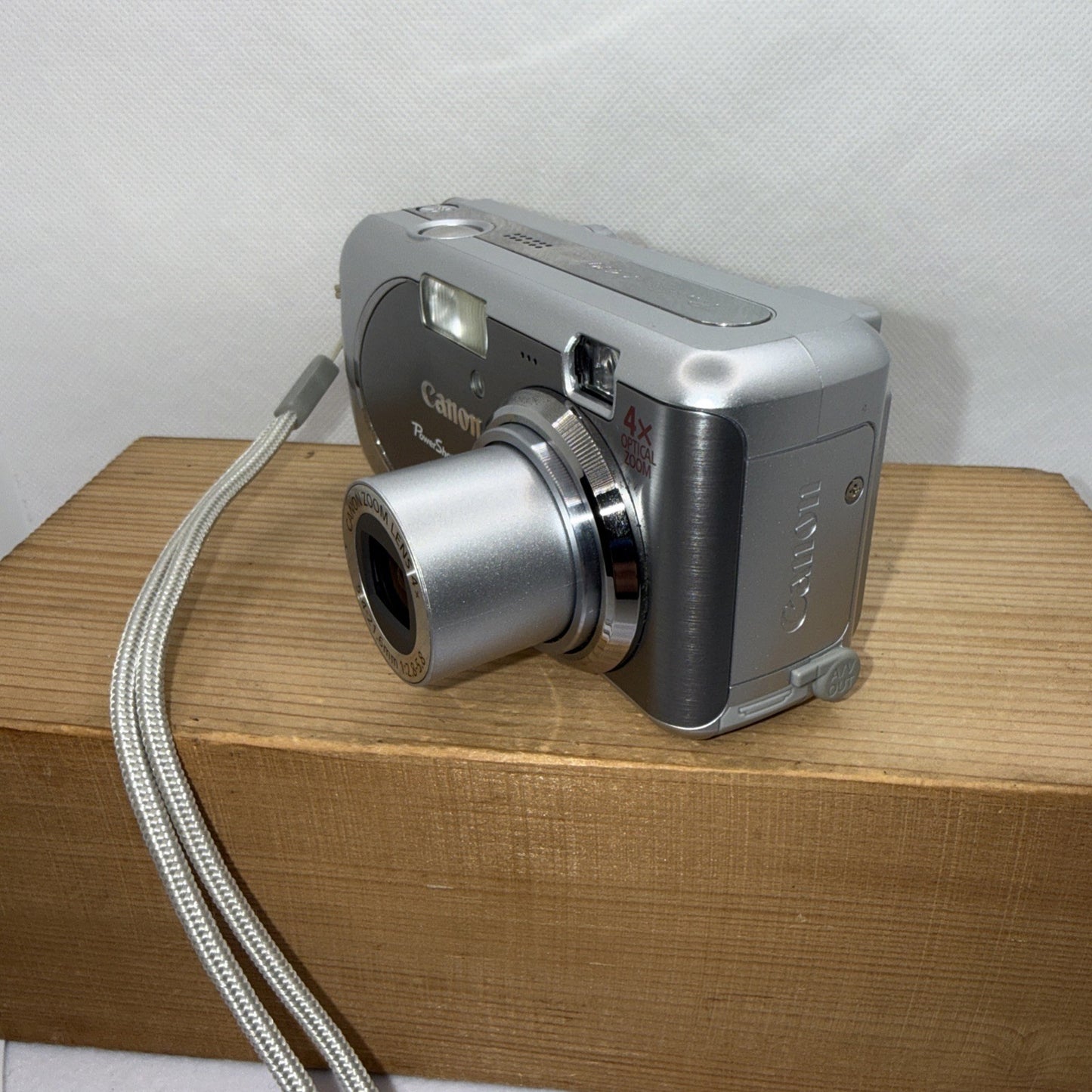 Canon Digital Camera PowerShot A430 4.0MP Tested Working Plus Case And 4GB Card