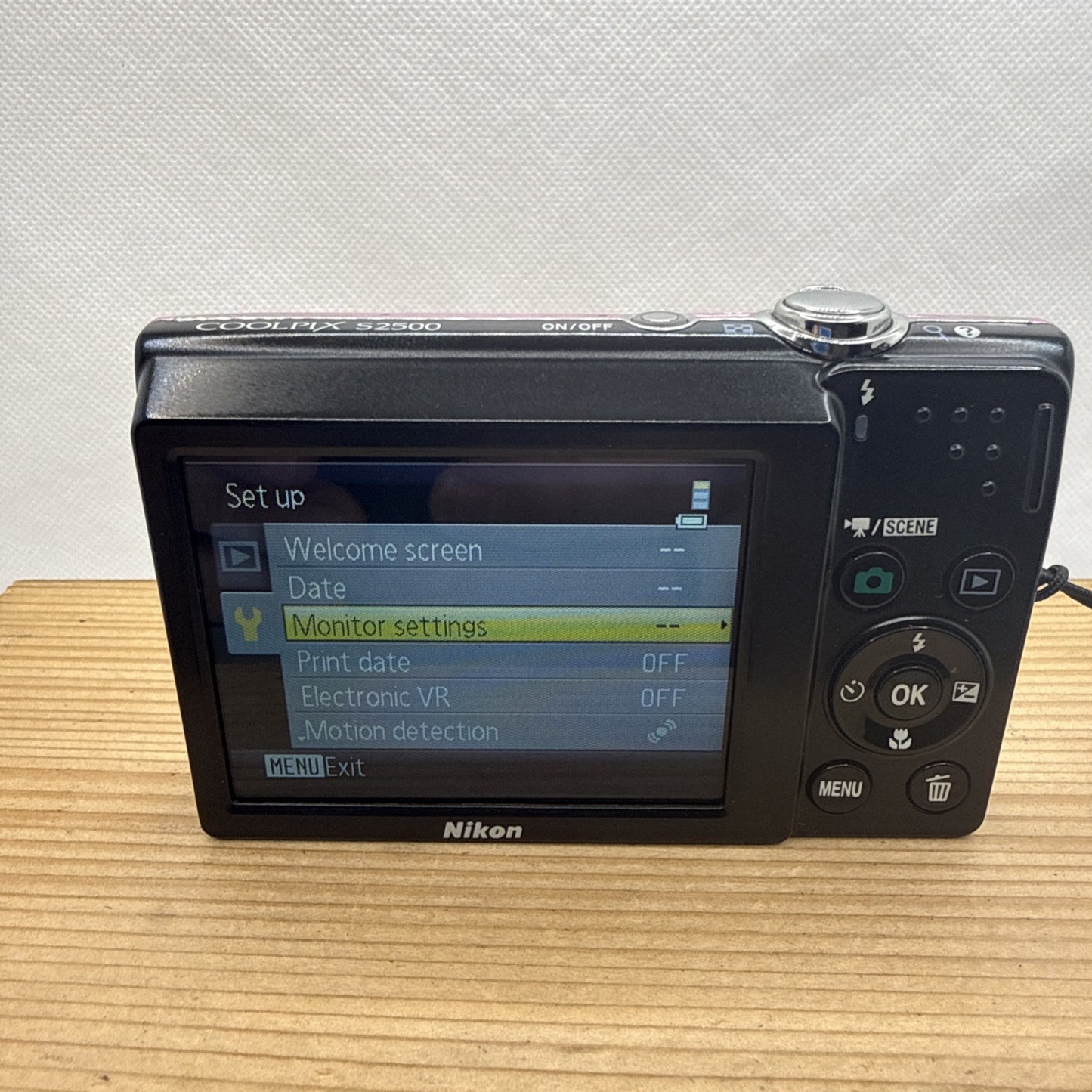 Nikon Coolpix S2500 12MP Pink Digital Camera Tested + Charger Battery 4GB SD Y2K