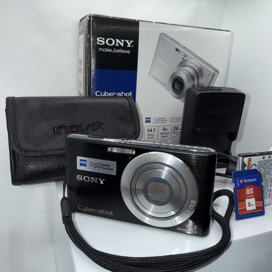 Sony Cyber-shot DSC-W530 Digital Camera 14.1MP Boxed Tested + Accessories 8GB