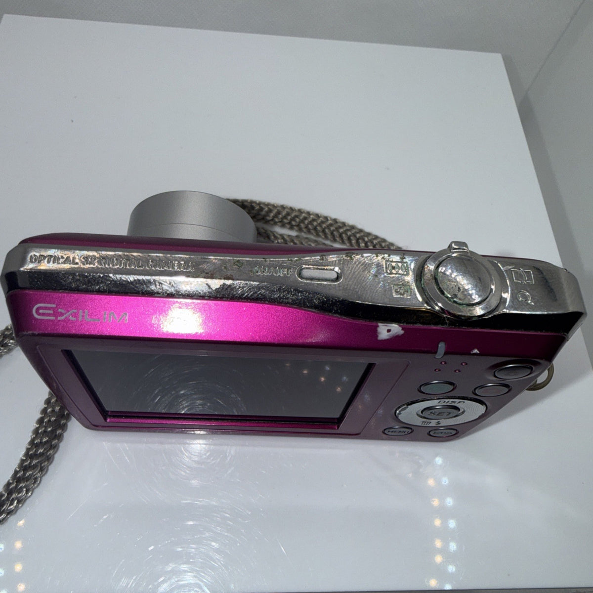 Casio Digital Camera Exilim EX-Z35 12.1MP Pink Tested + Charger Battery Case 4GB