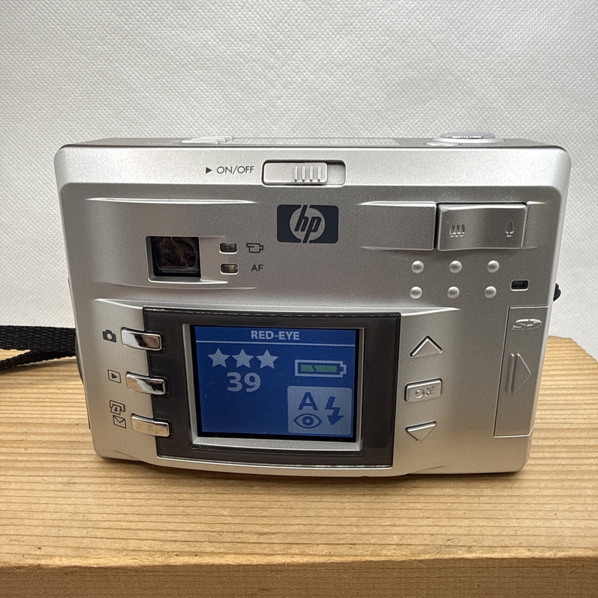 HP Digital Camera Photosmart 735 3.2MP Silver Tested Working + SD Card Retro y2k