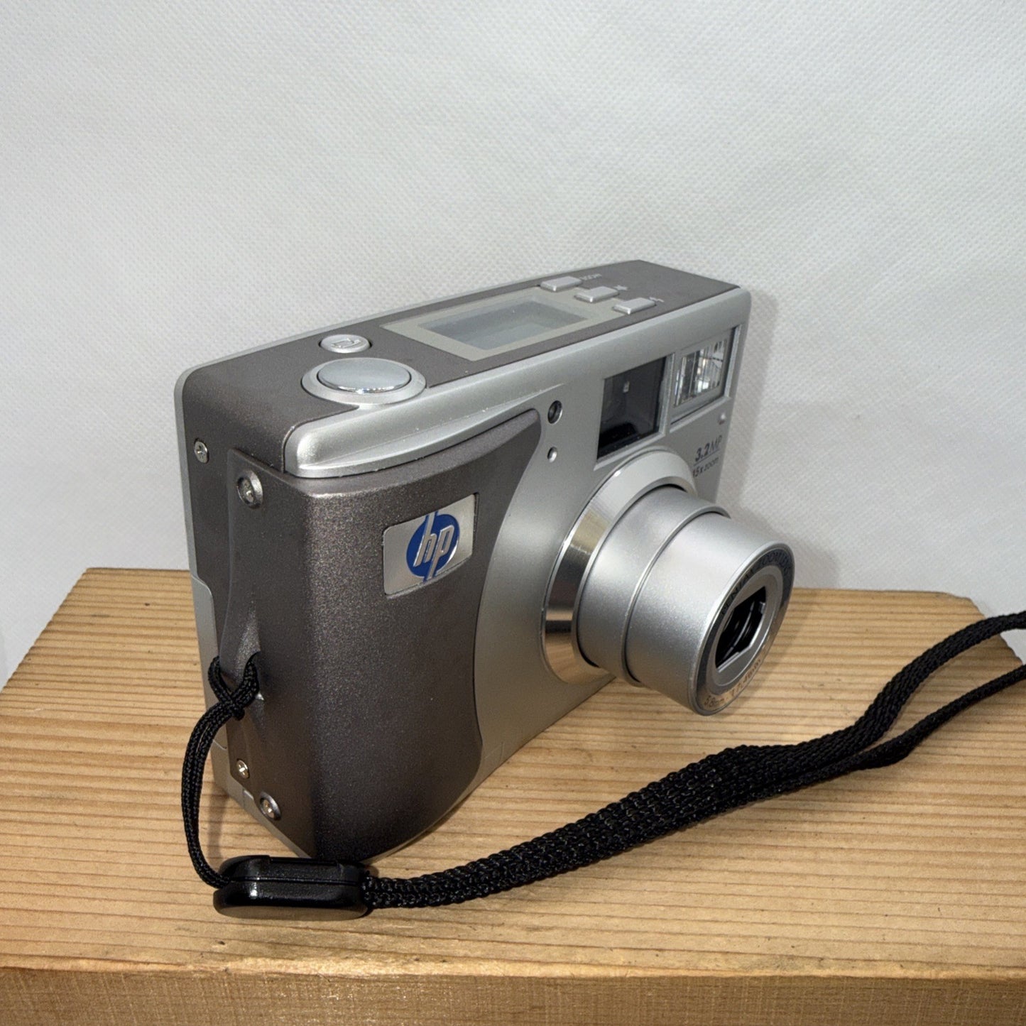 HP Digital Camera Photosmart 735 3.2MP Silver Tested Working + SD Card Retro y2k