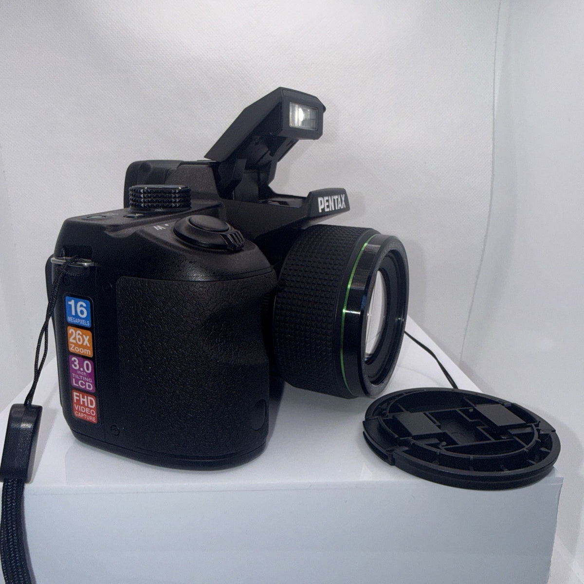Digital Camera Pentax X-5 16MP 4mm-104mm Lens Full Kit Ready To Use Good Cond