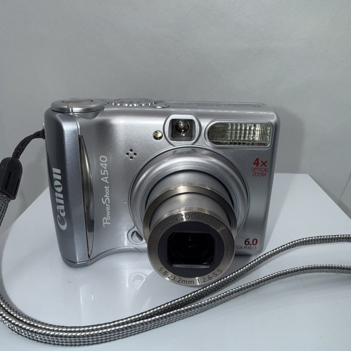 Canon PowerShot A540 6MP Digital Camera Tested Working + Charger Batteries SD