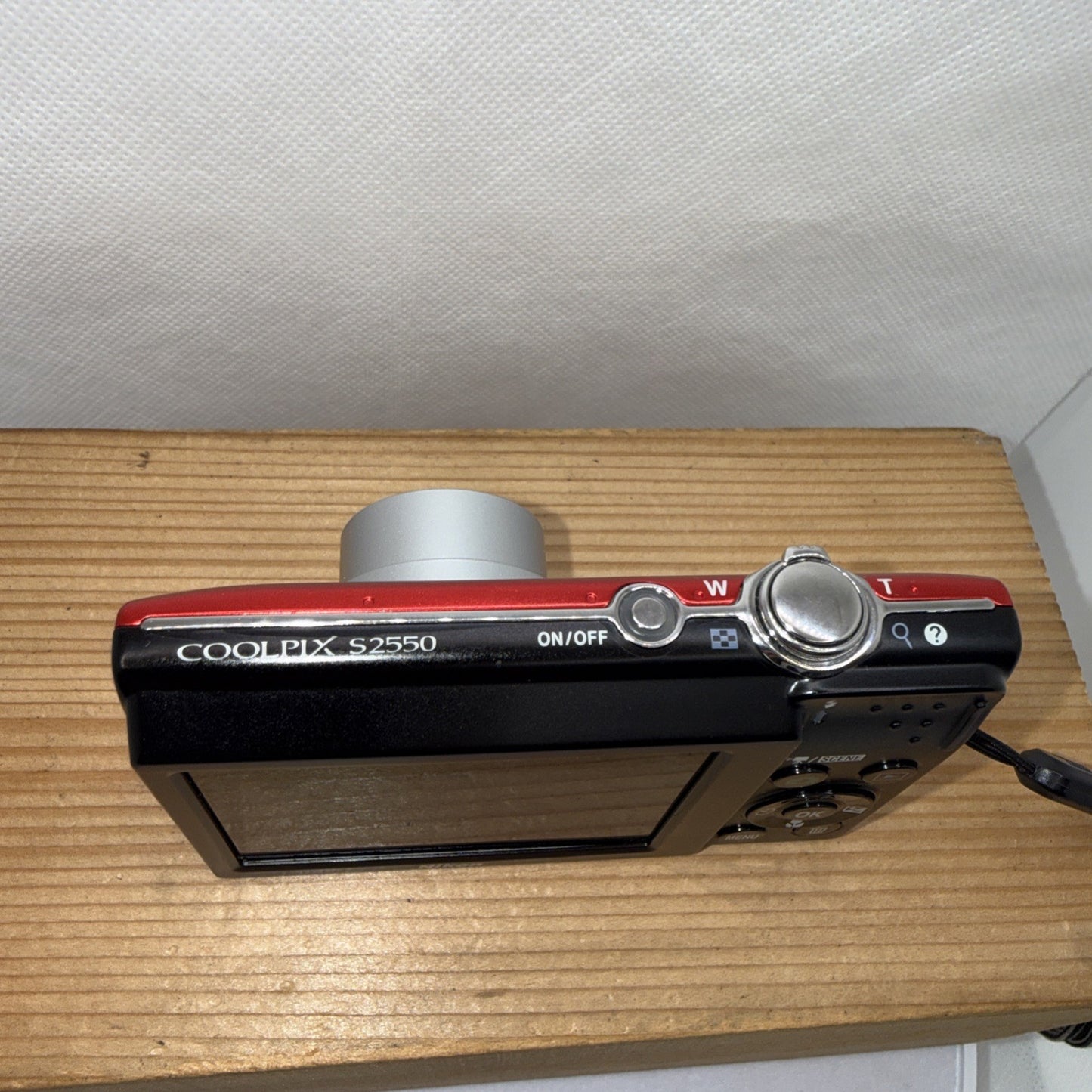 Nikon Coolpix S2550 12MP Digital Camera Red Tested + Charger Battery 4GB SD Card