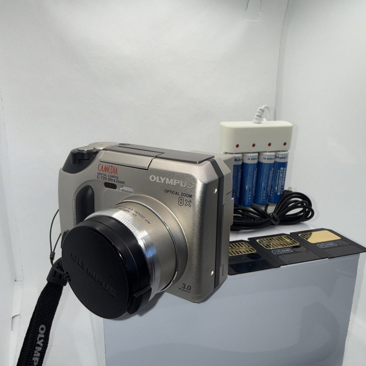 Digital Camera Olympus Camedia C-720 3MP Tested Working Full Kit Ready To Use