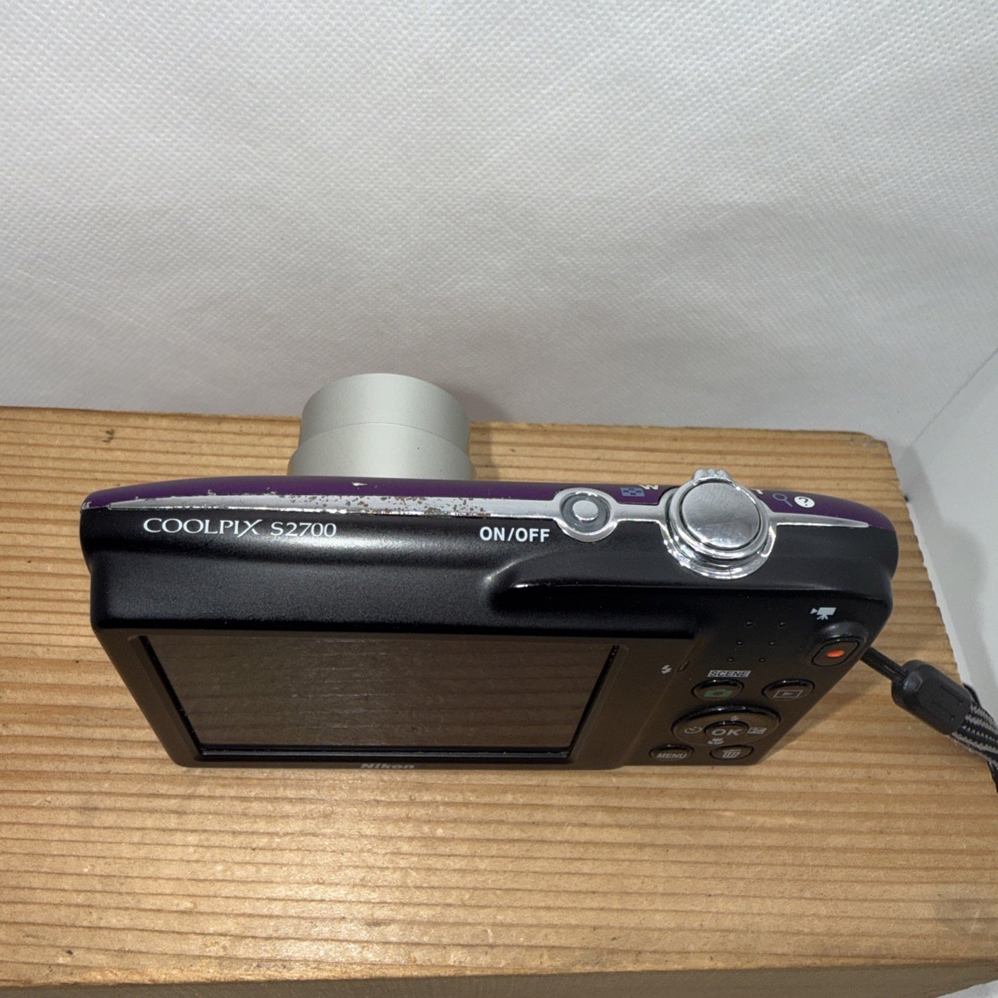 Nikon Coolpix S2700 16MP Purple Digital Camera Tested + Charger Battery 4GB Case
