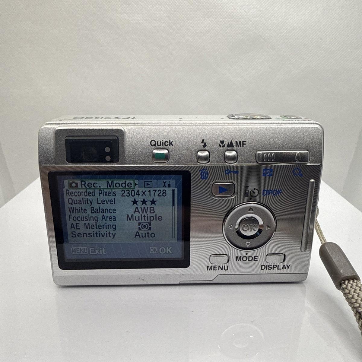 Pentax Optio S4i 4MP Digital Camera Tested Working Full Kit Ready To Use