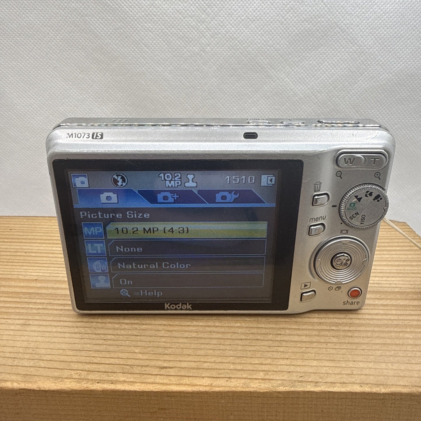 Kodak Easyshare M1073 10.2MP Digital Camera Tested + Charger Battery 4GB SD Card