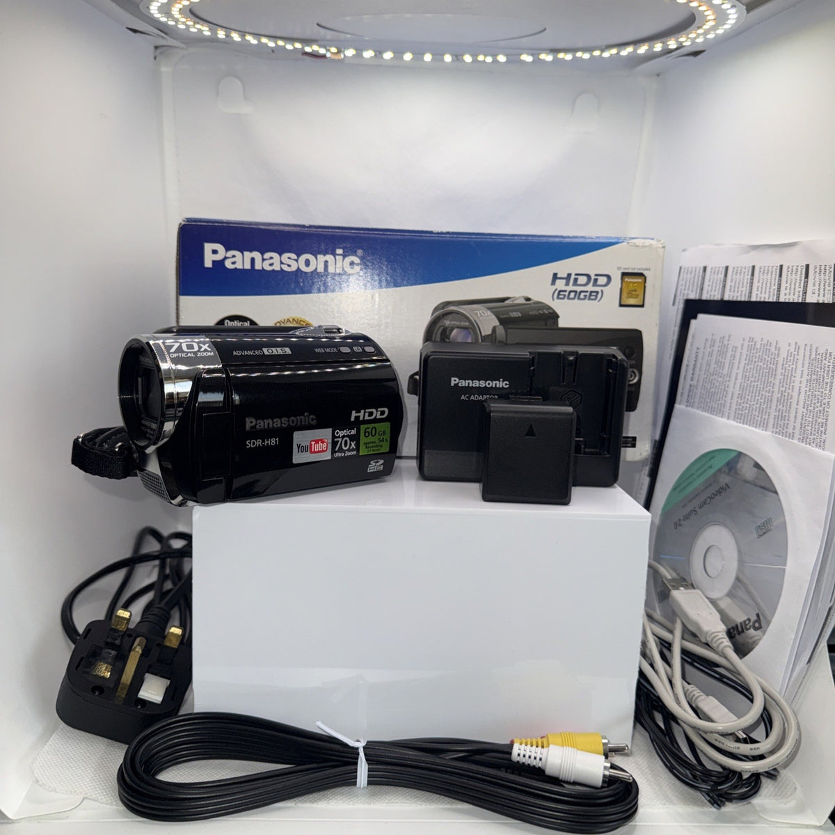 Panasonic SDR-H81 HDD Digital Camcorder 60GB Boxed + Accessories Full Kit VGC