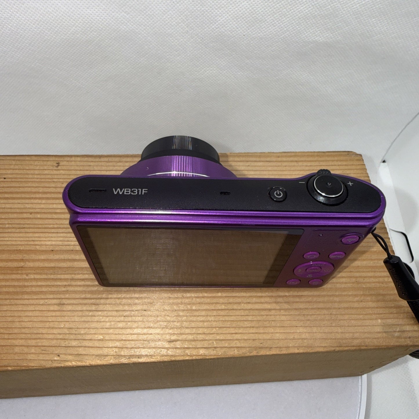 Samsung WB31F 16.2MP Digital Camera Tested Purple + Charger Battery 2GB SD Card
