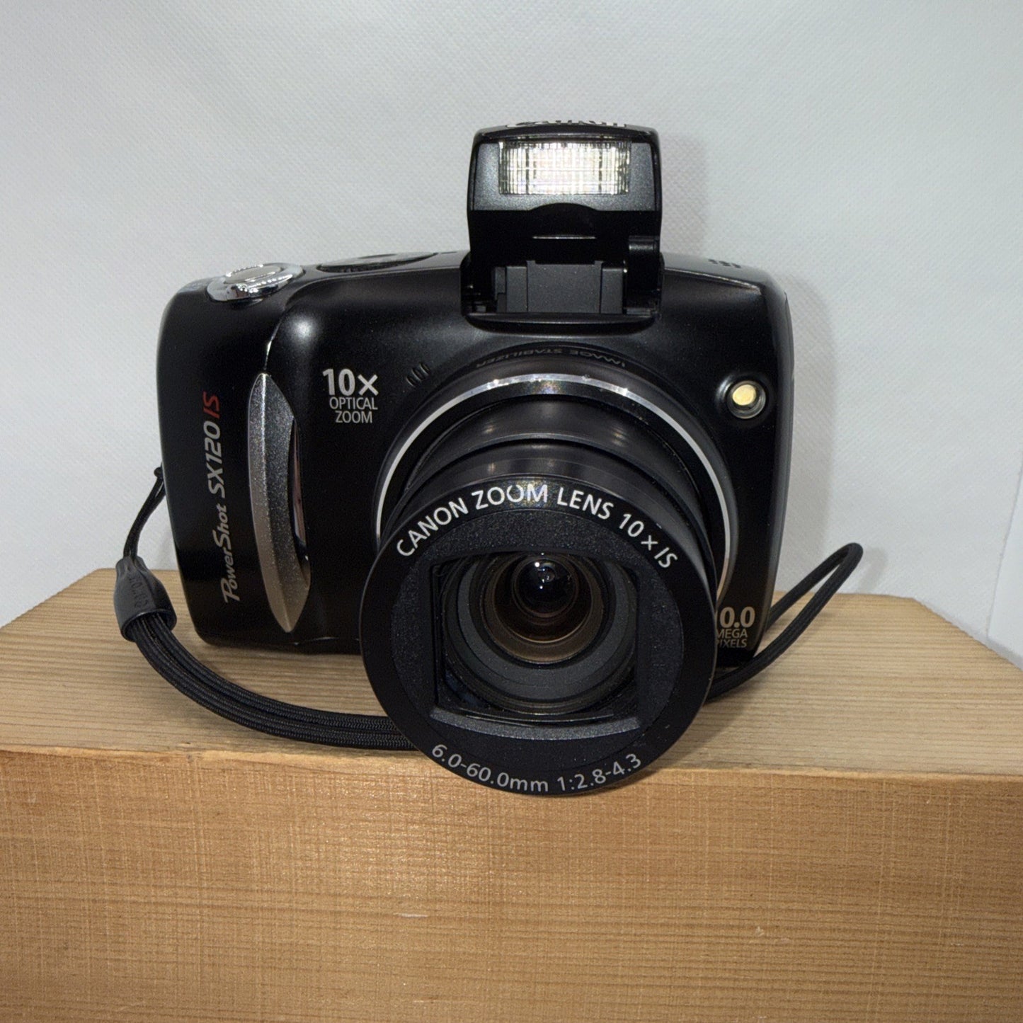 Canon Powershot SX120IS 10MP Digital Camera Tested + Case And 4GB SD Memory Card