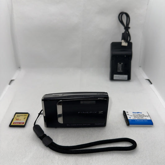 Fujifilm FinePix Z10fd Digital Camera Dark Purple/Black Tested Plus Accessories0