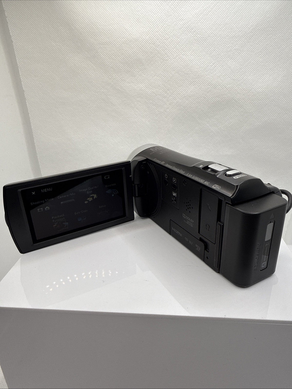 Sony Handycam HDR-CX450 9.2 MP HD Camcorder Tested + Battery Charger 64GB SD