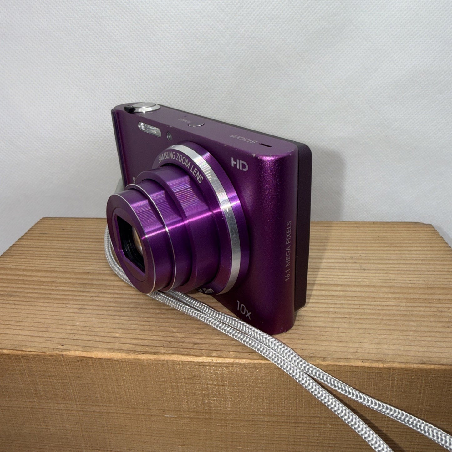 Samsung ST200F Purple 16.1MP Digital Camera WiFi Tested Charger Battery 4GB Case