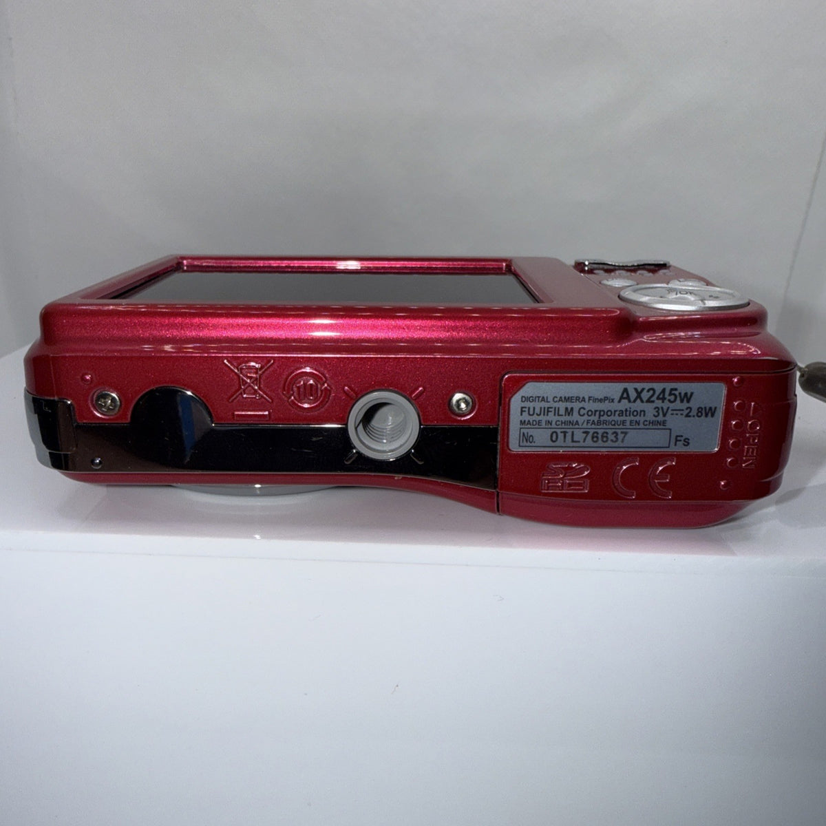 Pink Digital Camera Fujifilm AX245w 10.2MP Tested + Charger Batteries 4GB