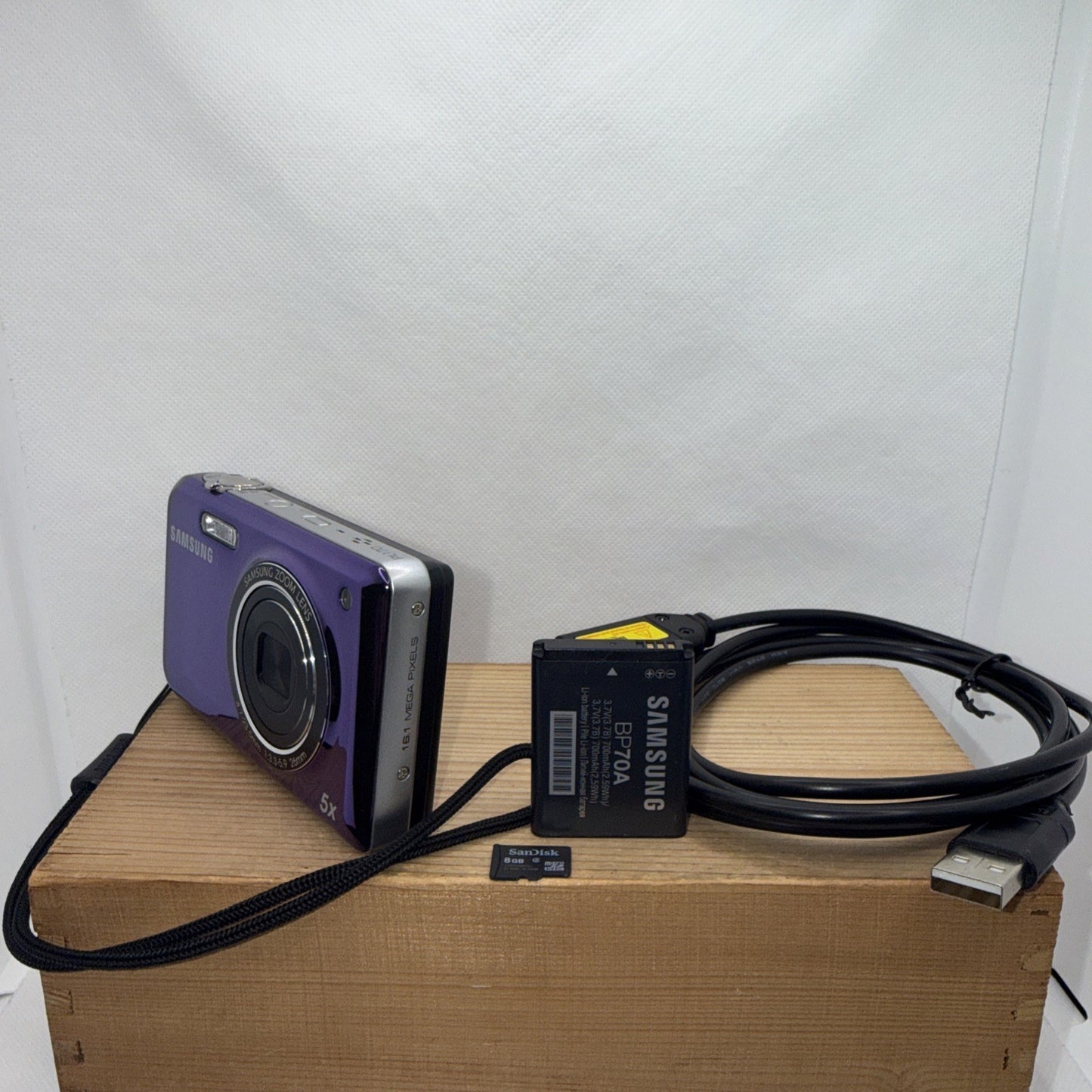 Samsung PL170 16.1MP Dual Screen LCD Selfie Digital Camera Working + Accessories