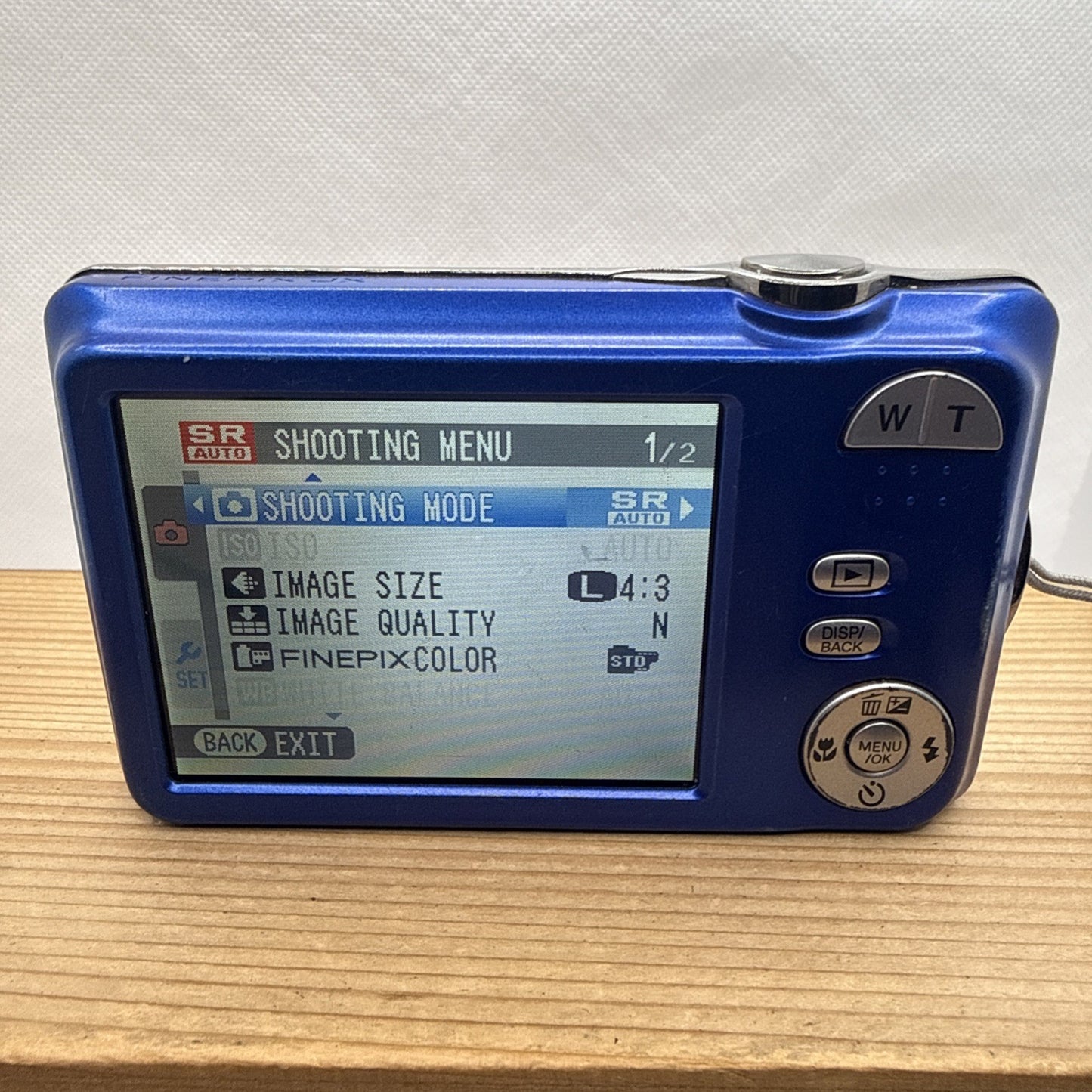 Fujifilm FinePix JX420 Digital Camera 16MP Blue Tested + Charger Battery 4GB SD