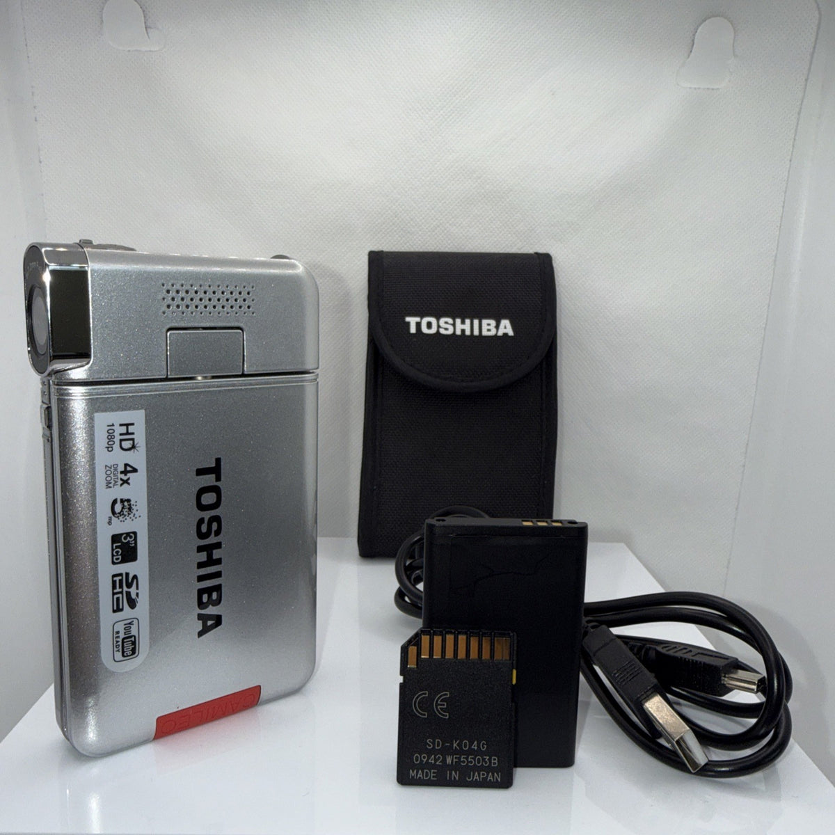 Toshiba Camileo S20 Compact HD Video Camcorder Tested Full Working Set 4GB Case