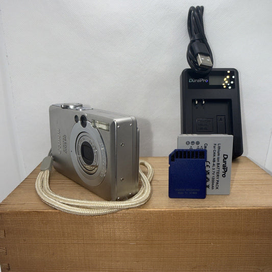 Canon Ixus 60 6MP Digital Camera Tested Plus Charger Battery 2GB SD Card Japan