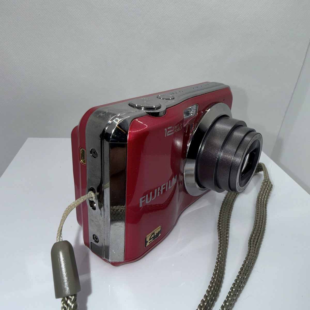 Pink Digital Camera Fujifilm AX245w 10.2MP Tested + Charger Batteries 4GB