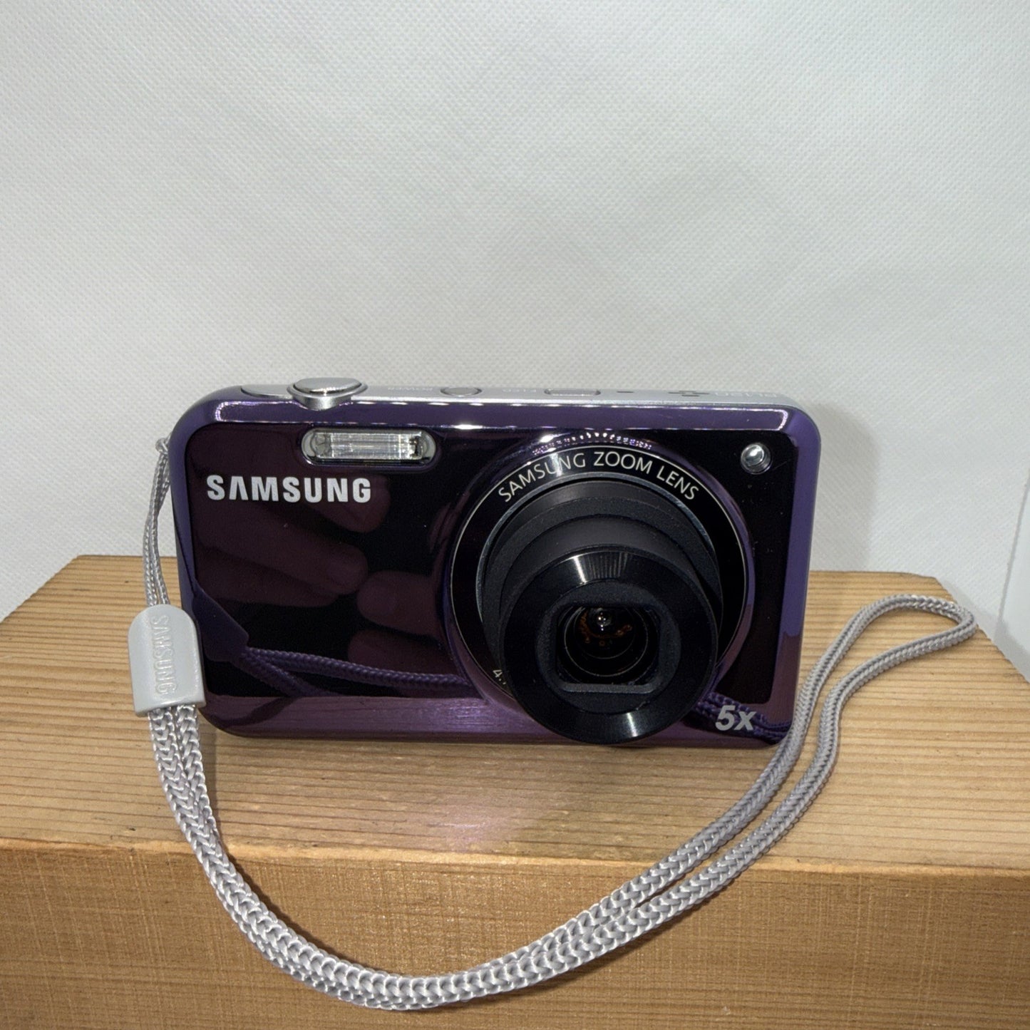 Samsung PL120 14.2MP Dual Screen Selfie Purple Digital Camera 8GB Card - Tested
