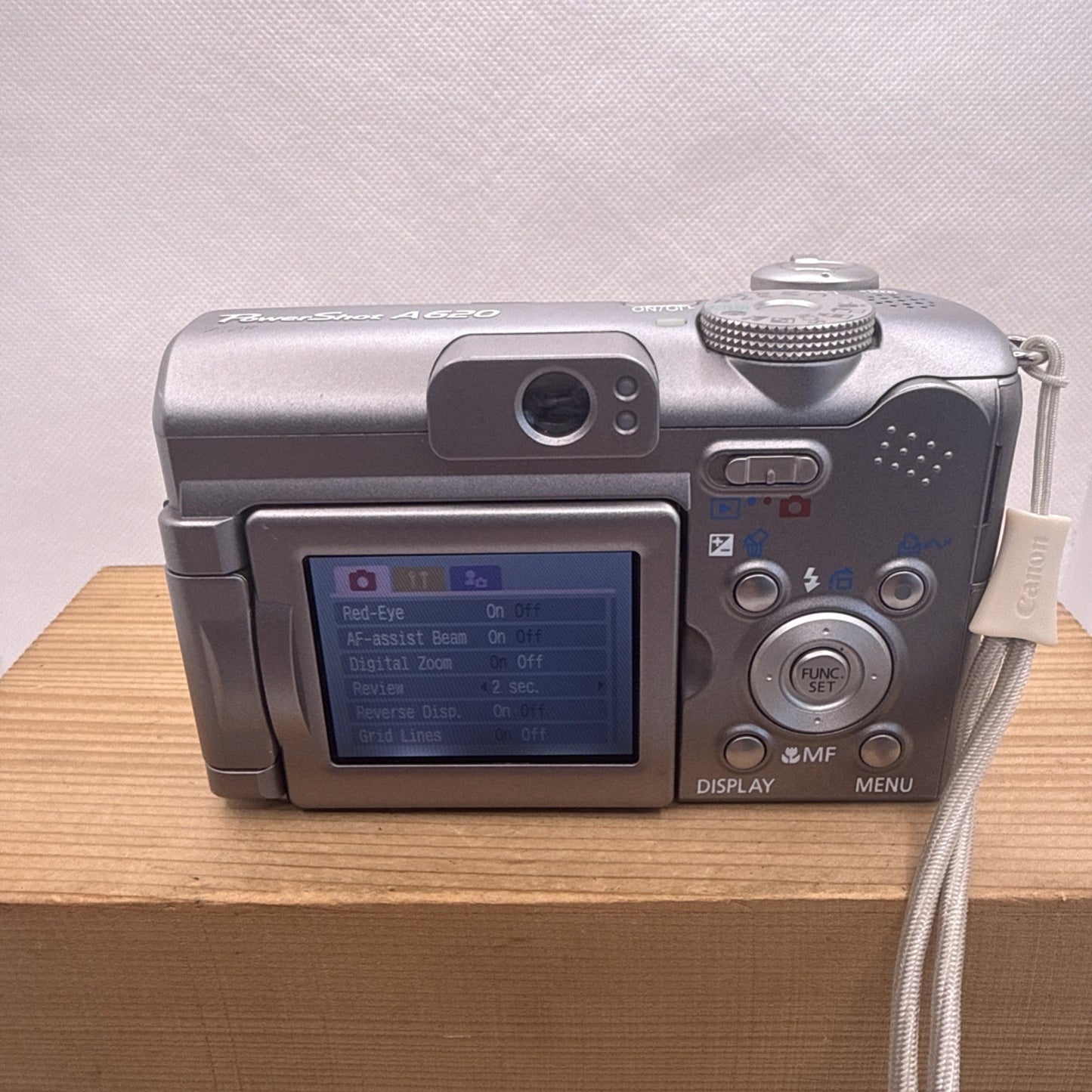 Canon PowerShot A620 Digital Camera 7.1MP Flip Screen Tested + 1GB SD Card