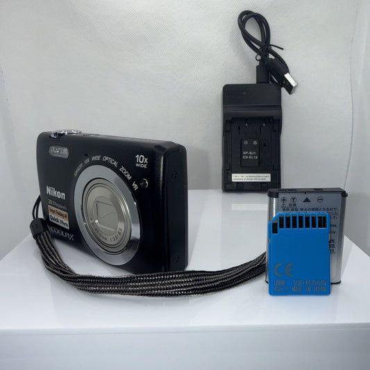 Nikon Coolpix S6700 20.1MP Digital Camera Tested + Charger Battery 4GB SD Card