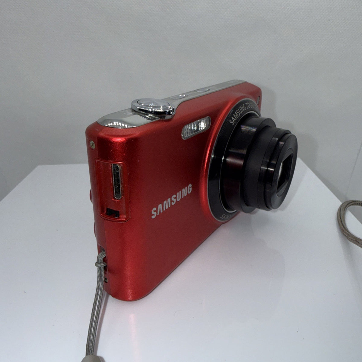 Samsung Digital Camera PL201 14.2MP Red Tested + Charger Battery 4GB SD Card