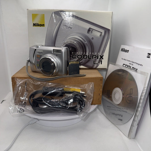 Nikon Coolpix L1 6.2MP Digital Camera Tested Working Boxed + 2GB SD Card
