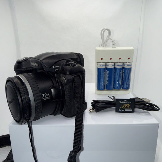 Digital Bridge Camera Fujifilm Finepix S5000 3MP Tested Full Kit Ready To Use