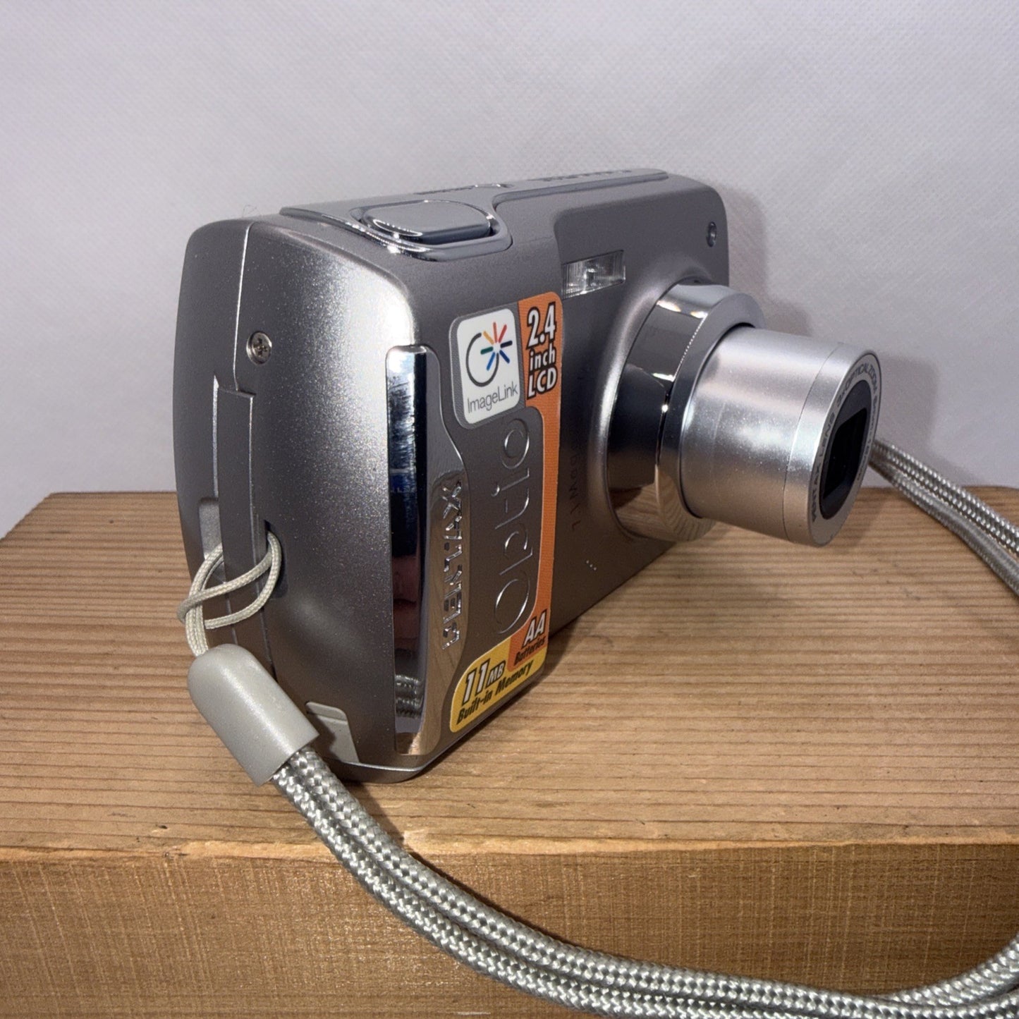 Pentax Optio E35 7.1MP Digital Camera Silver Tested