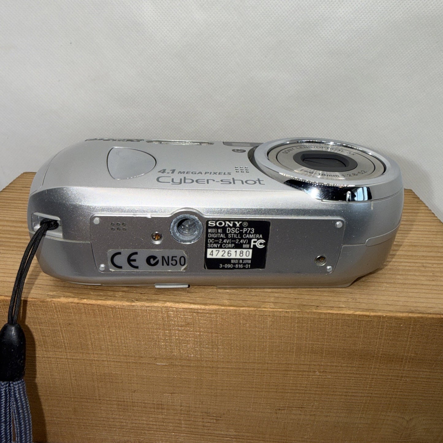 Sony Cybershot DSC-P73 4.1MP Digital Camera Working + Memory Card And USB Cable