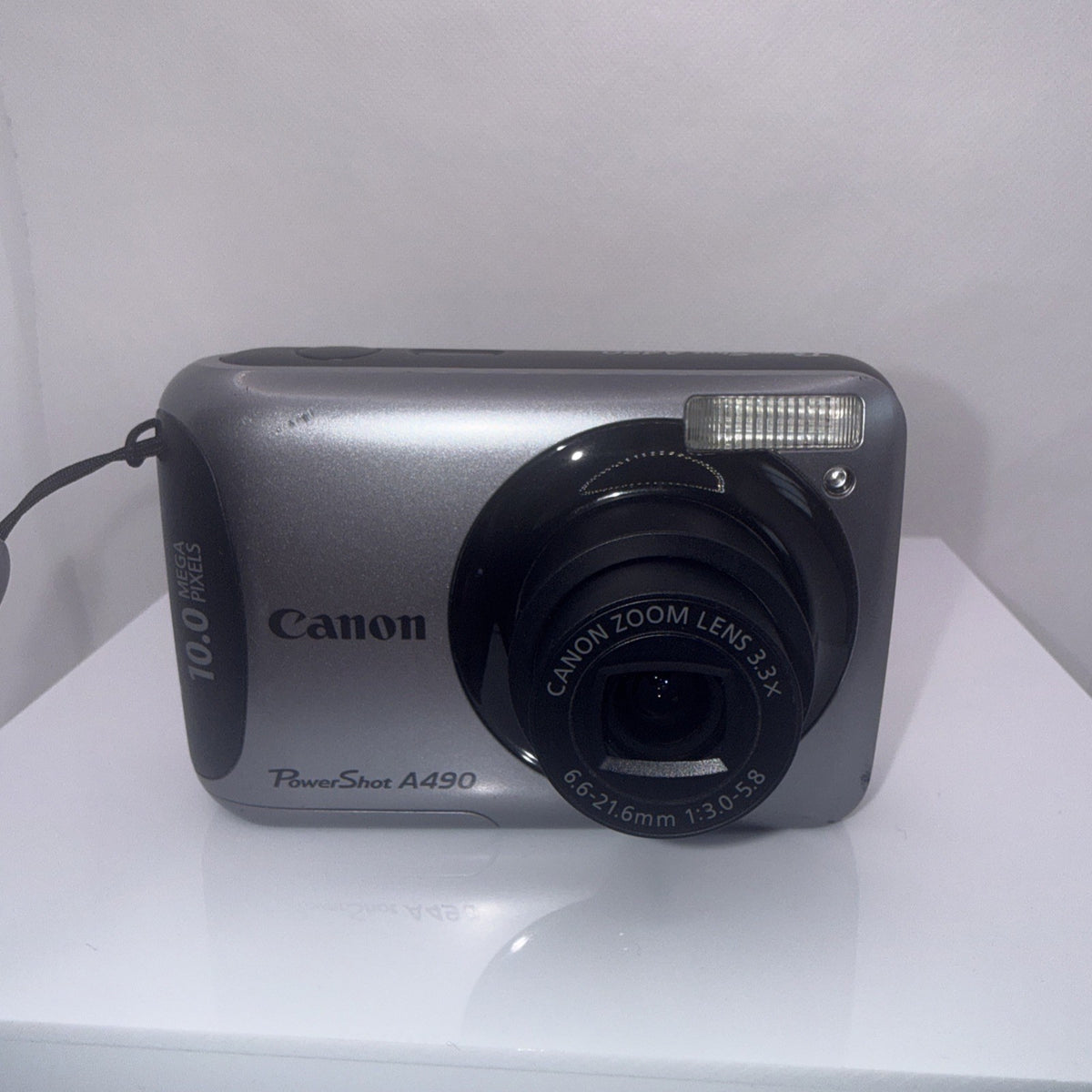 Canon Digital Camera PowerShot A490 10.0MP Tested Charger Batteries 4GB SD Card